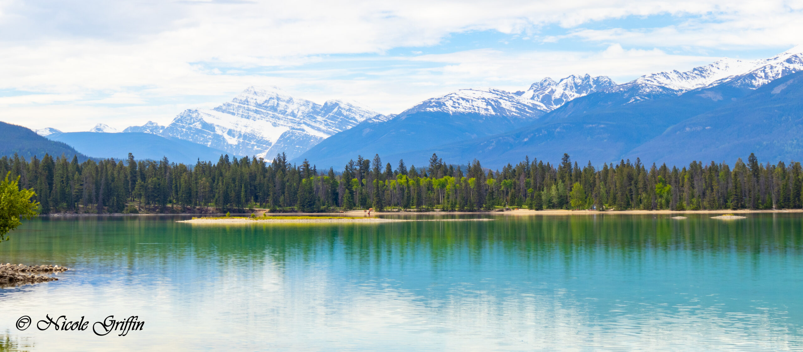 mountains and lake